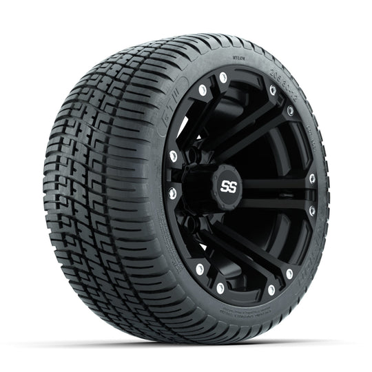GTW Specter Matte Black 12 in Wheels with 205/30-12 Fusion Street Tires ‚Äì Full Set