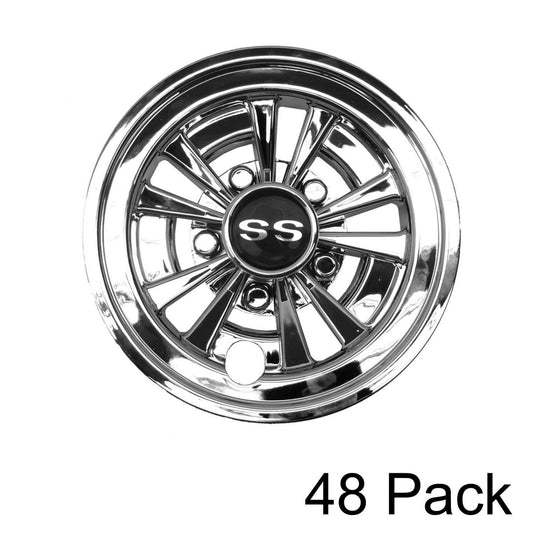 GTW 8 inch Golf Cart Wheel Covers - Set of 4