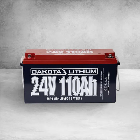 DAKOTA LITHIUM 24V 110AH DEEP CYCLE LIFEPO4 SINGLE BATTERY