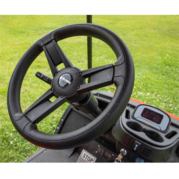 Gussi Italia¬Æ Giazza Black Steering Wheel Compatible with ICON Golf Car Models & AEV Golf Car Models