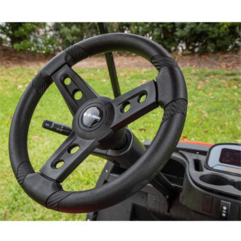 Gussi Italia¬Æ Lugana Black Steering Wheel Compatible with ICON Golf Car Models & AEV Golf Car Models