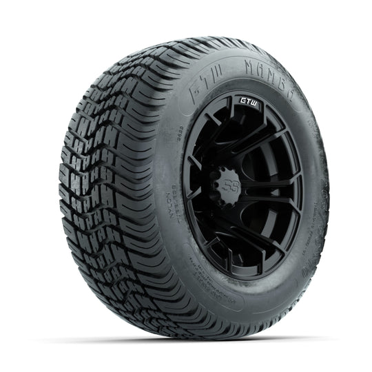 GTW Spyder Matte Black 10 in Wheels with 205/50-10 Mamba Street Tires ‚Äì Full Set