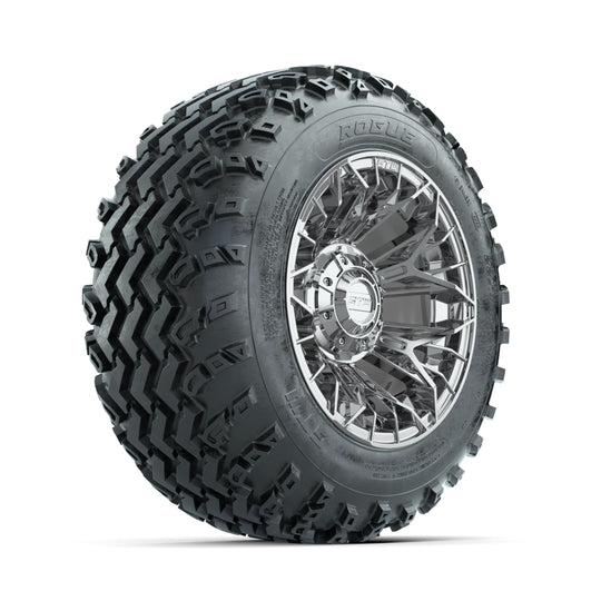 GTW Stellar Chrome 12 in Wheels with 22x11.00-12 Rogue All Terrain Tires ‚Äì Full Set