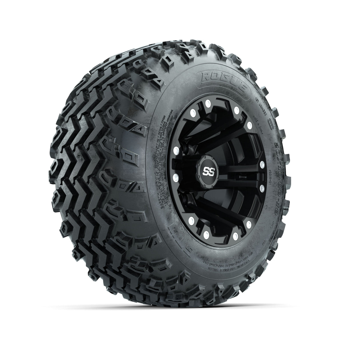GTW Specter Matte Black 10 in Wheels with 20x10.00-10 Rogue All Terrain Tires ‚Äì Full Set