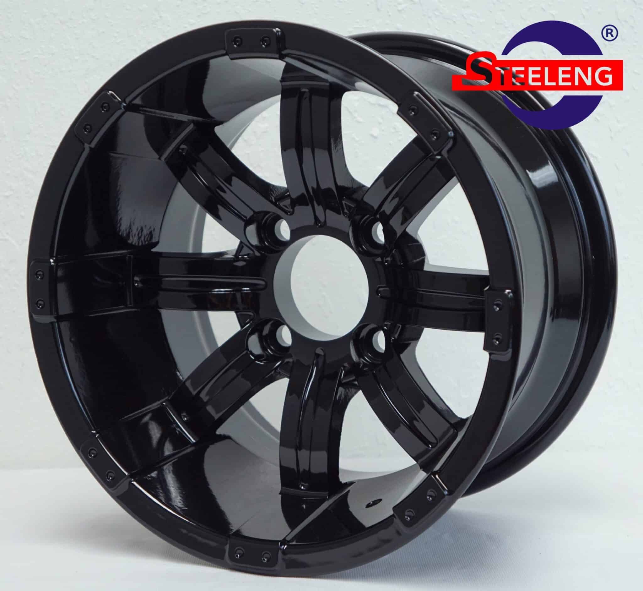 14″ Tempest Glossy Black Wheel – Aluminum Alloy - WH1407