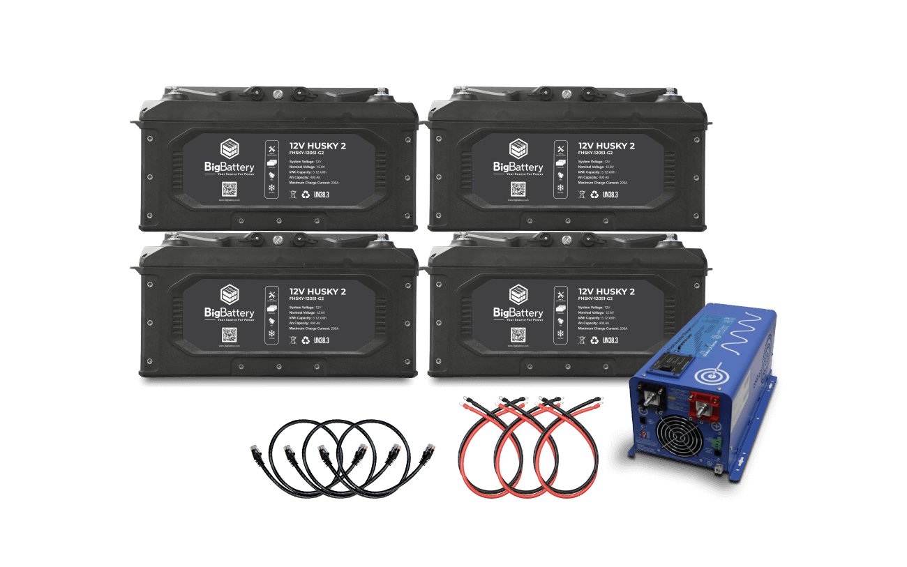 Big Battery 12V 4X HUSKY 2 KIT – AIMS