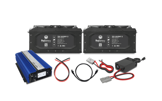 Big Battery 12V 2X HUSKY 2 KIT – AIMS + CHARGER