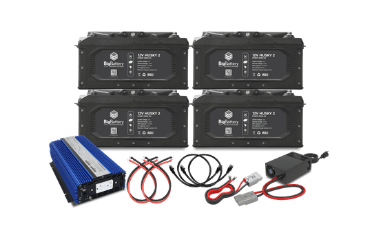 Big Battery 12V 4X HUSKY 2 KIT – AIMS + CHARGER