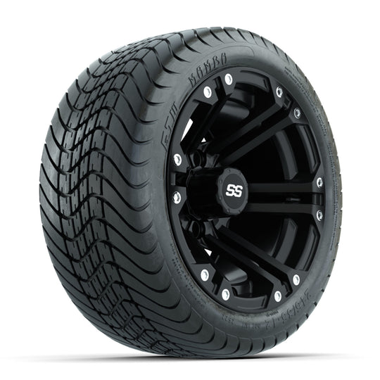 GTW Specter Matte Black 12 in Wheels with 215/35-12 Mamba Street Tires ‚Äì Full Set