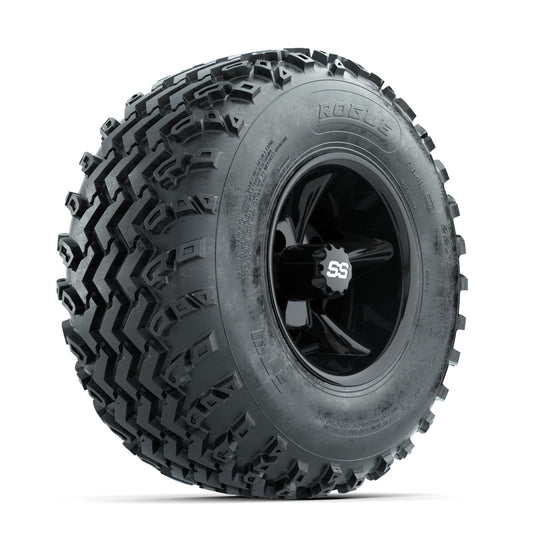GTW Godfather Black 10 in Wheels with 22x11.00-10 Rogue All Terrain Tires ‚Äì Full Set