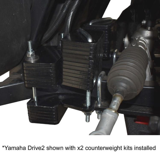 30lb Golf Cart Counterweight Kit for Yamaha Drive/Drive2 and EZGO RXV