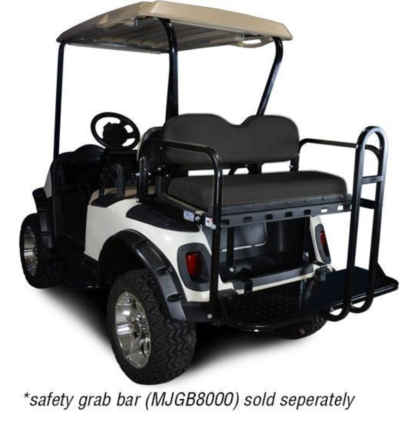 Madjax Genesis 150 Black Rear Flip Seat ‚ Fits EZGO RXV