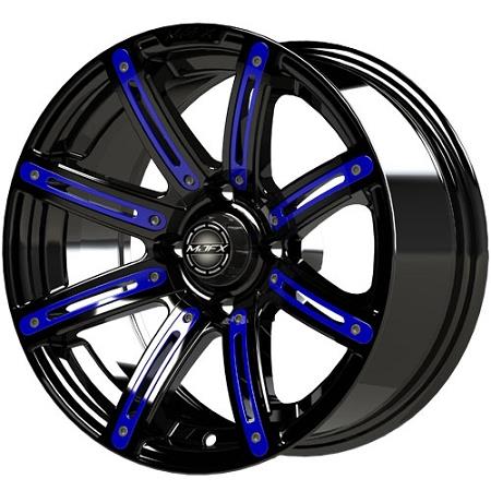 Madjax Blue Wheel Inserts For 14X7 Illusion Wheel