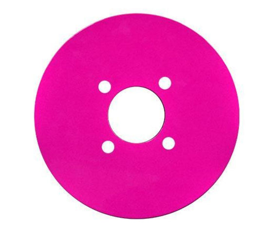 Set of 4 MadJax Pink Aluminum Wheel Plates For 12" / 14"