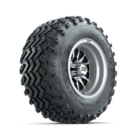 GTW Medusa Machined/Black 10 in Wheels with 20x10.00-10 Rogue All Terrain Tires ‚Äì Full Set