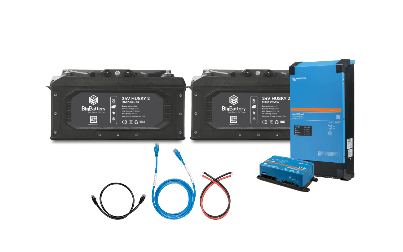 Big Battery 24V 2X HUSKY 2 KIT – Victron
