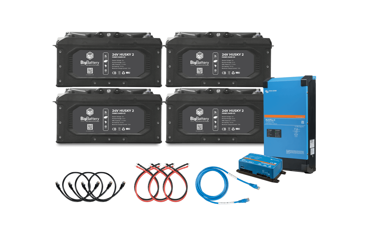 Big Battery 24V 4X HUSKY 2 KIT – Victron
