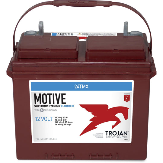 Trojan Motive 24TMX 12V 85Ah Group 24 Flooded Deep Cycle Battery