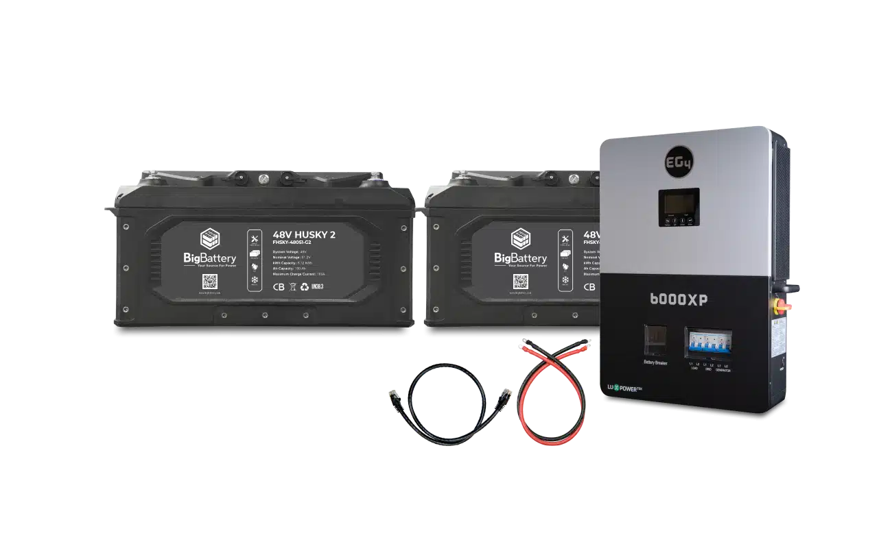 Big Battery 48V 2X HUSKY 2 KIT – EG4 6K OFF-GRID INVERTER