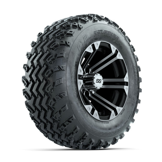 GTW Specter Machined/Black 12 in Wheels with 23x10.00-12 Rogue All Terrain Tires ‚Äì Full Set
