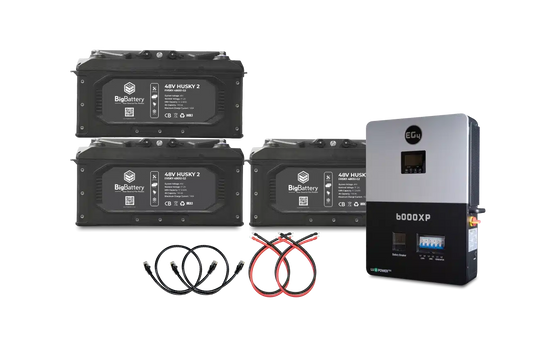 Big Battery 48V 3X HUSKY 2 KIT – EG4 6K OFF-GRID INVERTER