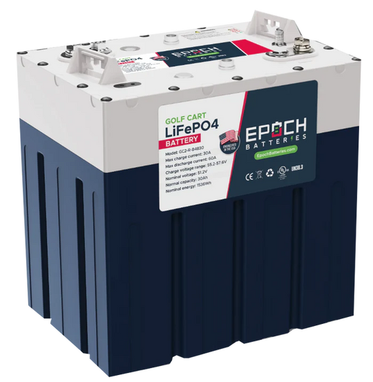 Epoch 48V 30AH GC2 - Golf Cart LifePO4 Lithium Battery