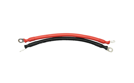 4AWG (Black and Red) 10 inches Ring to Ring Terminal Cable
