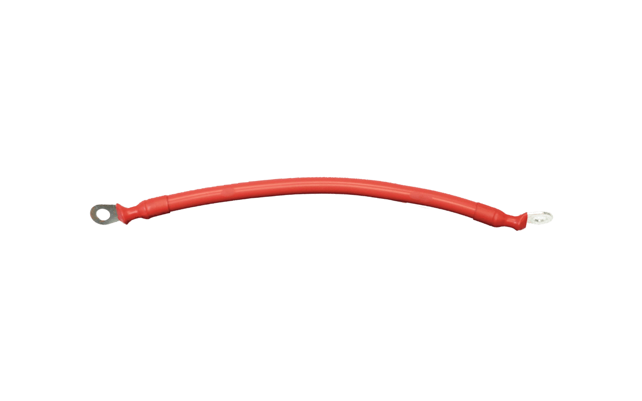 Big Battery 4AWG Red Cable with 11 inches Ring to Ring Terminal