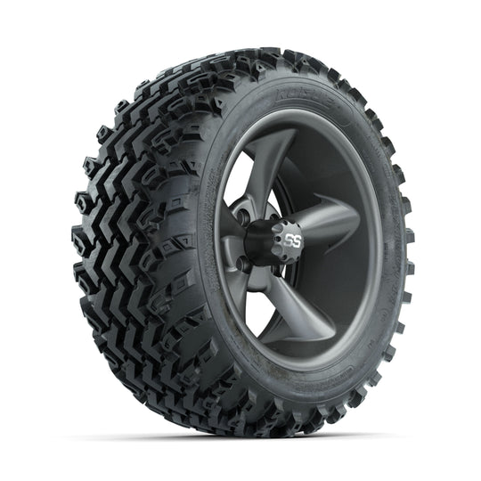 GTW Godfather Matte Grey 14 in Wheels with 23x10.00-14 Rogue All Terrain Tires ‚Äì Full Set