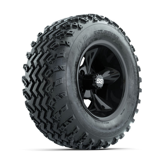 GTW Godfather Black 12 in Wheels with 23x10.00-12 Rogue All Terrain Tires ‚Äì Full Set
