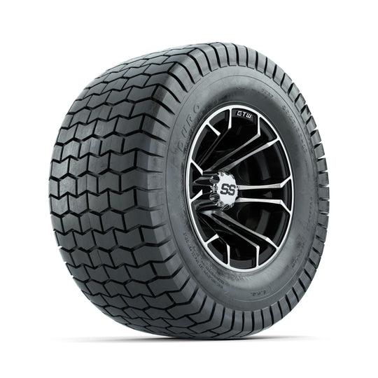 GTW Spyder Machined/Black 10 in Wheels with 20x10-10 Duro Soft Street Tires ‚Äì Full Set