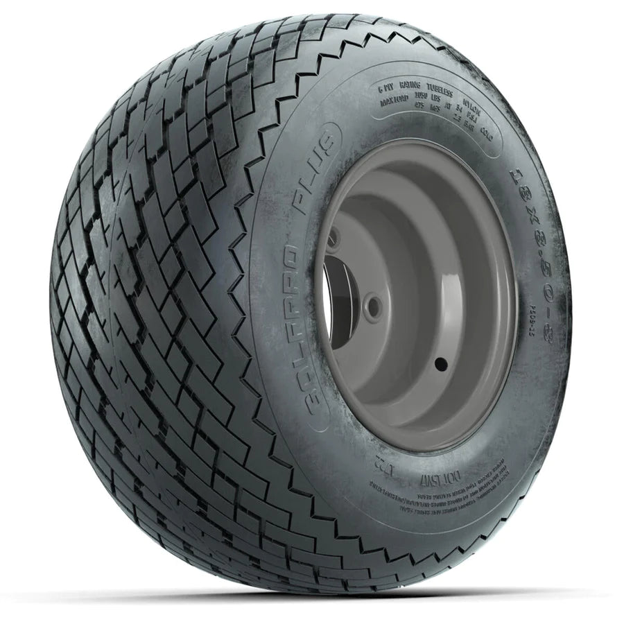 Set of (4) 10 in GTW Tempest Wheels with 205/5010 Kenda Pro Tour Tire