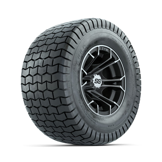 GTW Spyder Machined/Matte Grey 10 in Wheels with 20x10-10 Duro Soft Street Tires ‚Äì Full Set