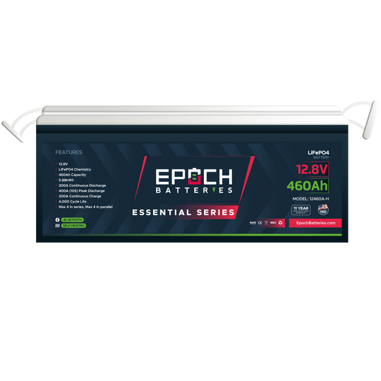 Epoch 12V 460Ah | Heated & Bluetooth | LiFePO4 Battery - Epoch Essentials