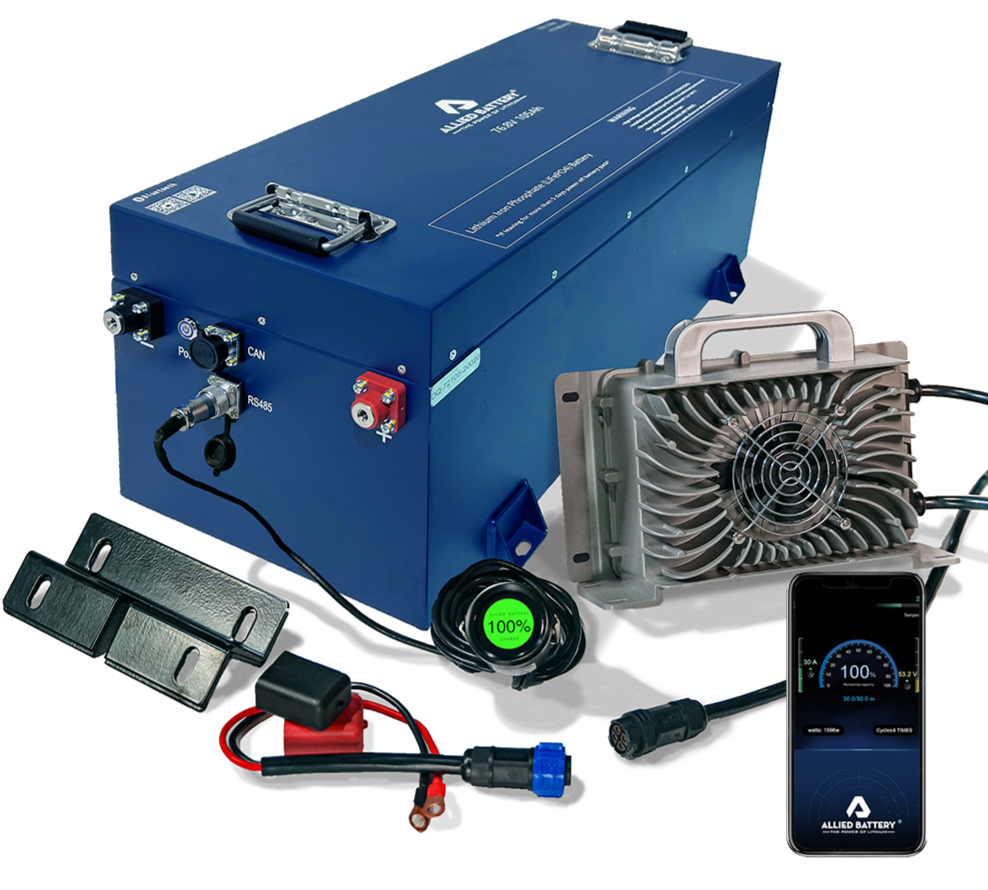 Allied Lithium 72V 105AH Single Bank Golf Cart & UTV Battery