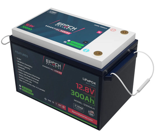 Epoch 12V 300Ah | Heated & Bluetooth | LiFePO4 Battery - Epoch Essentials