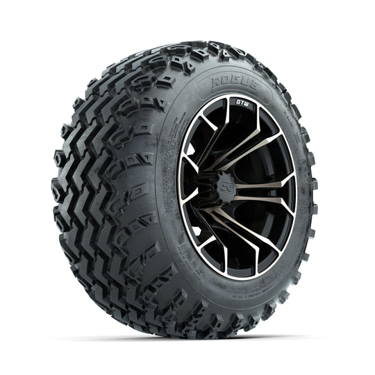 GTW Spyder Bronze/Matte Black 12 in Wheels with 22x11.00-12 Rogue All Terrain Tires ‚Äì Full Set