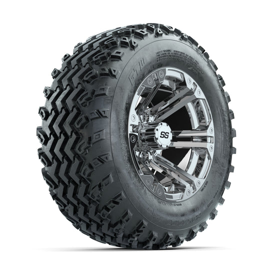 GTW Specter Chrome 12 in Wheels with 23x10.00-12 Rogue All Terrain Tires ‚Äì Full Set