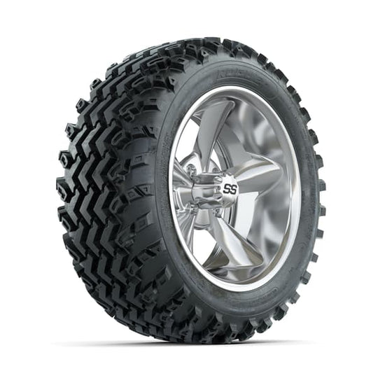 GTW Godfather Chrome 14 in Wheels with 23x10.00-14 Rogue All Terrain Tires ‚Äì Full Set