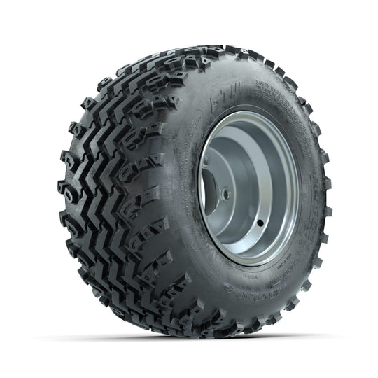 GTW Steel Silver Centered 8 in Wheels with 18x9.50-8 Rogue All Terrain Tires ‚Äì Full Set