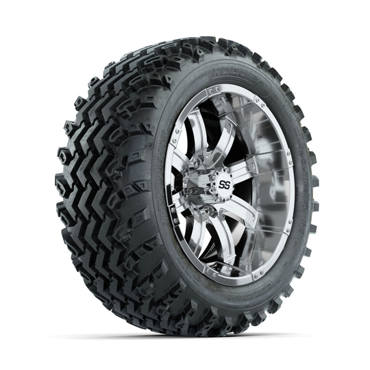 GTW Tempest Chrome 14 in Wheels with 23x10.00-14 Rogue All Terrain Tires ‚Äì Full Set