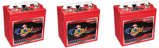 US Battery 8 Volt Golf Cart Battery 8V/170Ah (3 Pack, 24V) - 8VGC XC2