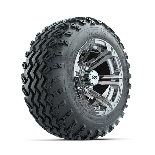 GTW Specter Chrome 12 in Wheels with 22x11.00-12 Rogue All Terrain Tires ‚Äì Full Set
