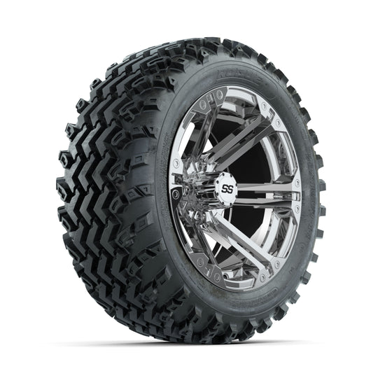 GTW Specter Chrome 14 in Wheels with 23x10.00-14 Rogue All Terrain Tires ‚ Full Set