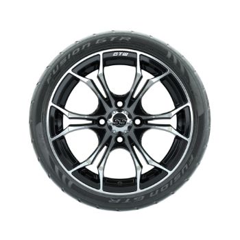 GTW Spyder 14 in Wheels with 205/40-14 Fusion GTR Steel Belted Tires - Set of 4