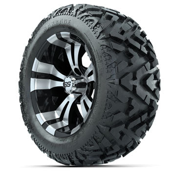 GTW Vampire 14 in Wheels with 23 in Barrage Mud Tires - Set of 4