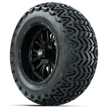 Set of 4 - 14 in GTW Diesel Wheels with 23x10-14 GTW Predator All-Terrain Tires