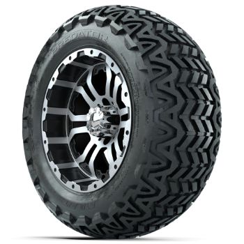 Set of 4 - 14 in GTW Omega Wheels with 23x10-14 GTW Predator All-Terrain Tires
