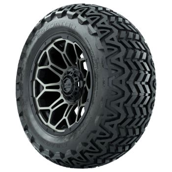GTW Black/Bronze Bravo 14 in Wheels with 23x10-14 GTW Predator All-Terrain Tires - Set of 4