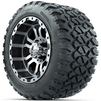 GTW Omega 12 in Wheels with 20x10-R12 Nomad All-Terrain Tires - Set of 4